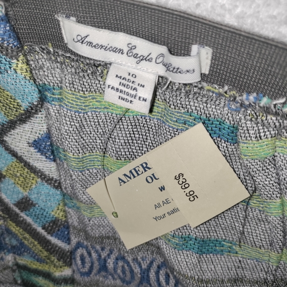 🆕American Eagle | Aztec Tribal Print Skirt Size 10 Women's Mini Skirt - Picture 6 of 10